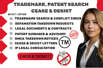 prepare cease and desist, infringement letter, for leaked, infringement letter