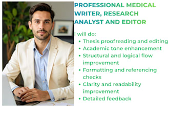 proofread and edit your medical thesis or dissertation