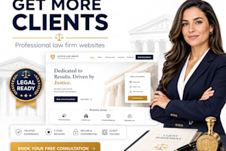 design professional attorney lawyer law firm website legal notary website fb ads