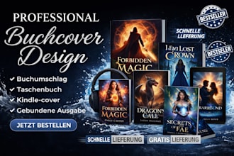 erstellen professionelle buchcover design, ebook cover, kindle cover, buchcover