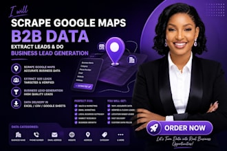 scrape google maps b2b data extract leads and do business lead generation