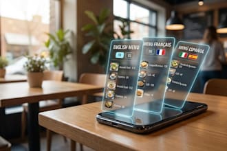 design a digital menu and restaurant website