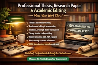 edit and proofread your dissertation and research paper