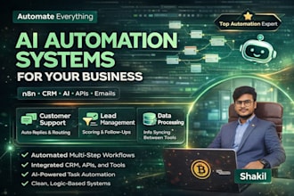 develop n8n automation, n8n workflow, ai automation, or n8n ai agent