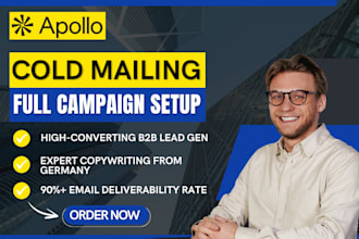 set up and manage high converting cold email campaigns