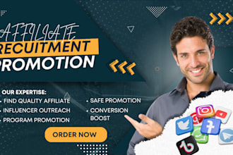 recruit affiliates, run influencer outreach referral program