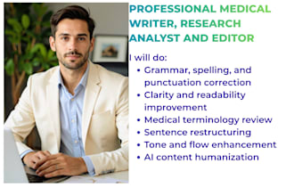 proofread and edit medical content for clarity and quality