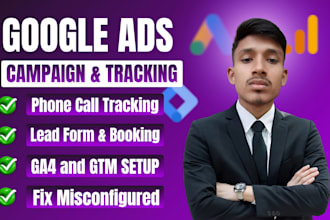 setup phone calls and lead form tracking with google ads campaign