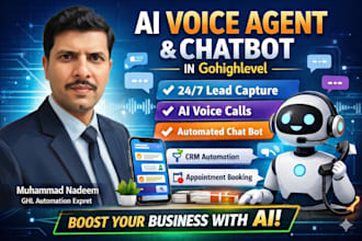 build ai voice agent and ai chatbot in gohighlevel for business automation