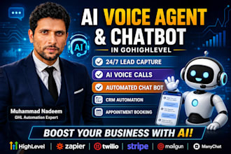 build gohighlevel ai chatbots and ai voice agents for your business