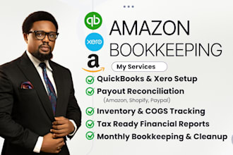 do ecommerce bookkeeping and accounting for amazon, shopify, ebay in quickbooks