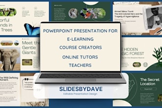 design engaging elearning course slides, training and academic presentations