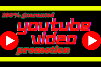 do organic youtube video promotion