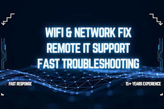 troubleshoot and fix your network or wfi issues remotely