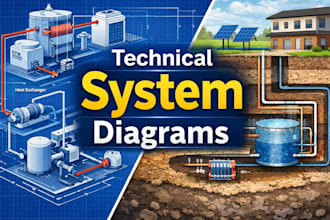 create professional technical diagrams and system schematics