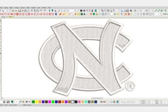do embroidery digitizing logo, digitize image for embroidery design to dst file