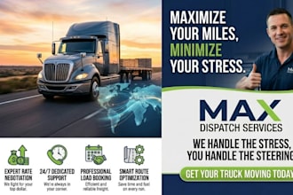 provide professional freight dispatch and logistics support