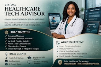 consult on healthcare apps for clinical insight