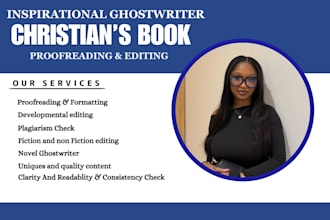 edit and format your christian book, novel, fiction, book formatting