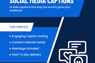 write engaging social media captions for your business