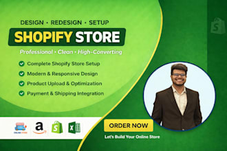setup shopify, amazon, or opencart online stores