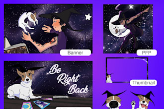 design custom twitch graphics, emotes, and stream packages