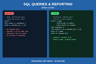do programming, sql queries and reporting