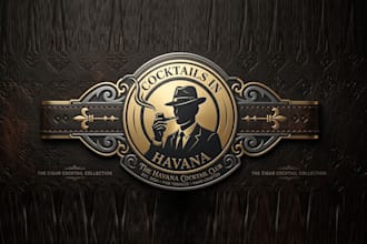 do modern best cigar logo, bands, label, cigar box design for you