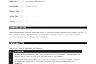 write your sops standard operating procedures