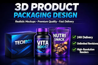 do product packaging design and label with mordern branding