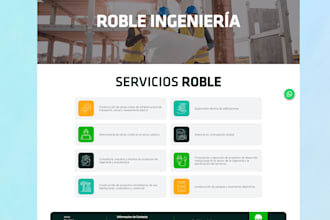 professional landing page for your business