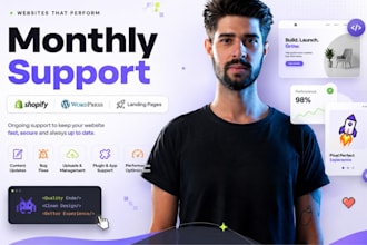 be your monthly shopify expert for support and maintenance
