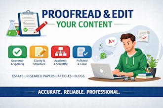 proofread and edit articles blogs and academic content
