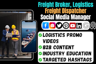 be your freight broker smm freight dispatch promo video to attract shippers
