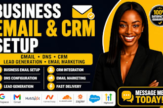 setup business email crm and lead generation gmail namecheap dns email marketing