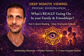 do deep psychic reading remote viewing for family friends