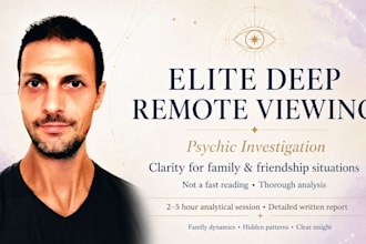 do deep psychic reading remote viewing for family friends