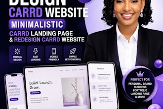 design carrd website minimalistic carrd landing page and redesign carrd website