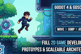 create a professional game using godot