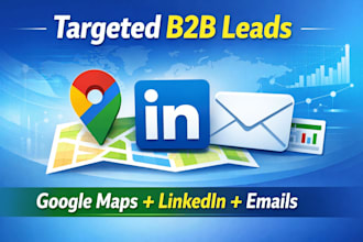 do google maps scraping and find linkedin contact email list