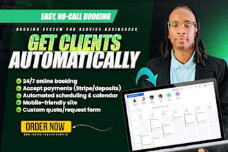 build a booking website with payments and scheduling