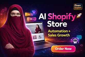 create a shopify store with ai automation for sales growth