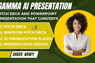 create a gamma ai presentation pitch deck or powerpoint presentation