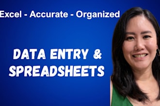 do accurate data entry and spreadsheet tasks