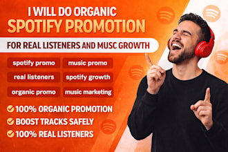 do organic spotify promotion for real listeners and music growth