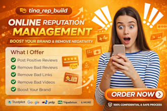 rebuild your brand image into something people can trust ORM, SEO and PR service