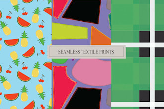 design seamless repeat patterns for textile and fashion