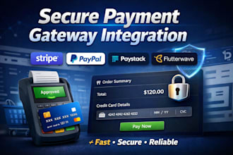 integrate secure payment gateway for shopify  and website