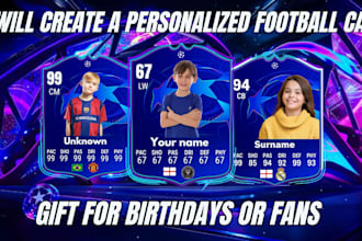 design a custom ea fc 26 ultimate team card with your photo