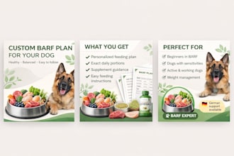 create a custom barf nutrition plan for your dog